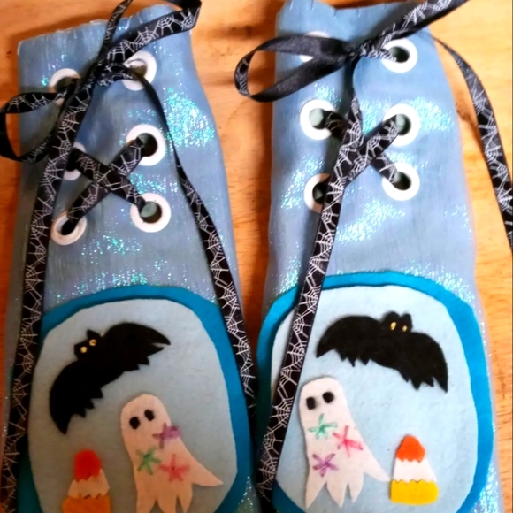 Pastel/iridescent ghostie arm warmers - Picture 4 of 8